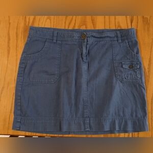 Tommy Hilfiger Size 14 Blue Denim Mini Skirt